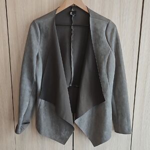Love Token Gray Leather Jacket